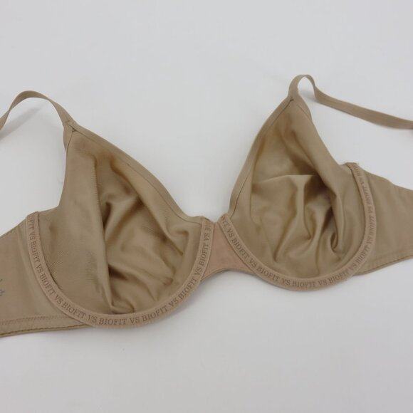 Victorias Secret 34DD Biofit Unlined Full Coverage Bra Beige Underwire Women - Picture 8 of 13